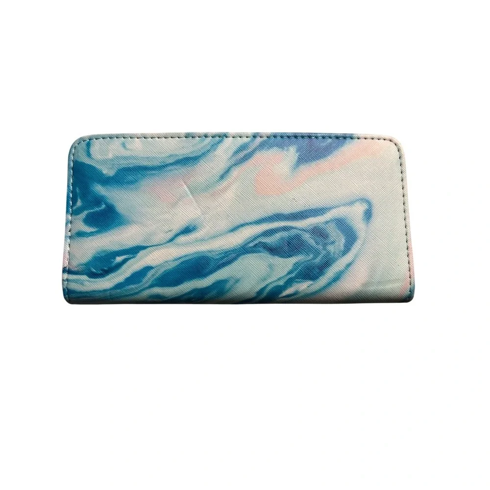 Simply Southern Zip Around Wallet Blue Marble Love All You Do. NWT‎